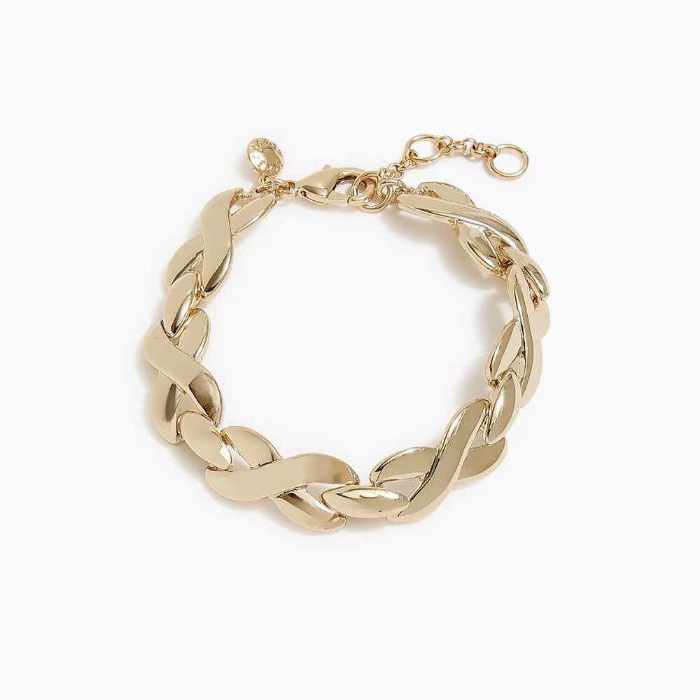 J. Crew Gold Braided Bracelet/NWT